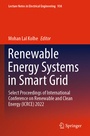 Cover: Renewable Energy Systems in Smart Grid - Springer