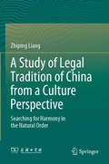 Cover: A Study of Legal Tradition of China from a Culture Perspective - Springer