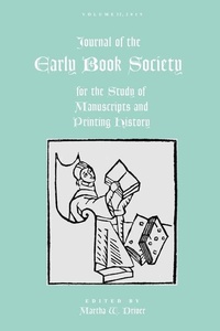Enlarge image Cover: Journal of the Early Book Society Vol 22 - Pace University Press