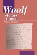 Cover: Woolf Studies Annual Volume 26 - Pace University Press