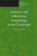 Cover: Animacy and Inflectional Morphology across Languages - Brill