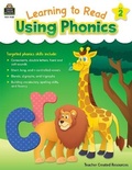 Cover: Learning to Read Using Phonics (Book 2) - TEACHER CREATED RESOURCES