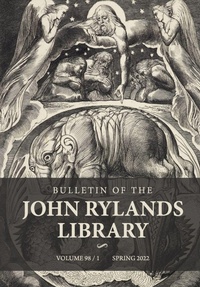 Enlarge image Cover: Bulletin of the John Rylands Library 98/1 - Manchester University Press