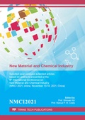 Cover: New Material and Chemical Industry (6th NMCI) - Trans Tech Publications Ltd