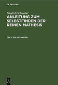 Cover: Die Arithmetik - De Gruyter