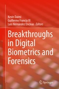 Cover: Breakthroughs in Digital Biometrics and Forensics - Springer