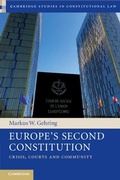 Cover: Europe's Second Constitution - Cambridge University Press