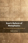 Cover: Kant's Reform of Metaphysics - Cambridge University Press
