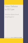 Cover: Great Debates in EU Law - Red Globe Press
