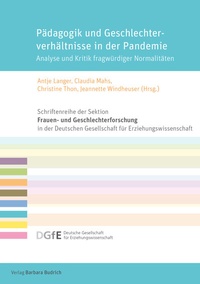 Abbildung von: Pädagogik und Geschlechterverhältnisse in der Pandemie - Verlag Barbara Budrich