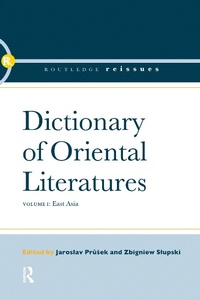 Abbildung von: Dictionary of Oriental Literatures 1 - Routledge