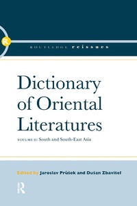 Abbildung von: Dictionary of Oriental Literatures 2 - Routledge