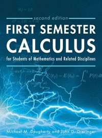 Enlarge image Cover: First Semester Calculus for Students of Mathematics and Related Disciplines - Cognella Academic Publishing