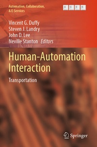 Enlarge image Cover: Human-Automation Interaction - Springer