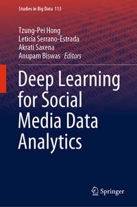Enlarge image Cover: Deep Learning for Social Media Data Analytics - Springer