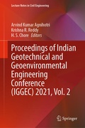 Cover: Proceedings of Indian Geotechnical and Geoenvironmental Engineering Conference (IGGEC) 2021, Vol. 2 - Springer