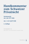 Cover: Handkommentar zum Schweizer Privatrecht - Schulthess Juristische Medien