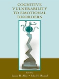 Cover: Cognitive Vulnerability to Emotional Disorders - Routledge