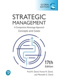 Cover: Strategic Management: A Competitive Advantage Approach, Concepts and Cases, Global Edition - Pearson