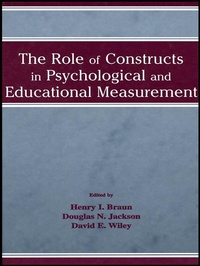 Enlarge image Cover: The Role of Constructs in Psychological and Educational Measurement - Routledge