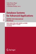Cover: Database Systems for Advanced Applications. DASFAA 2022 International Workshops - Springer