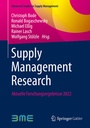 Cover: Supply Management Research - Springer Gabler