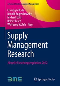 Abbildung von: Supply Management Research - Springer Gabler
