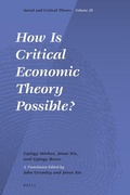 Cover: How Is Critical Economic Theory Possible? - Brill