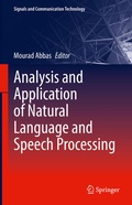 Cover: Analysis and Application of Natural Language and Speech Processing - Springer