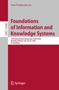 Cover: Foundations of Information and Knowledge Systems - Springer
