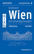 Cover: Wien Gro&szlig;raum, St&auml;dteatlas 1:20.000, 2023/2024, freytag & berndt - KOMPASS freytag und berndt