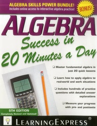 Enlarge image Cover: Algebra Success in 20 Minutes a Day - Learning Express (NY)
