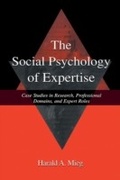 Cover: The Social Psychology of Expertise - Psychology Press Ltd