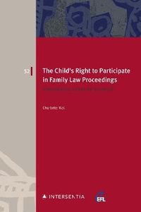 Abbildung von: The Child's Right to Participate in Family Law Proceedings - Intersentia Ltd