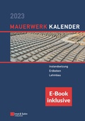 Cover: Mauerwerk-Kalender 2023 - Ernst & Sohn