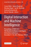 Cover: Digital Interaction and Machine Intelligence - Springer
