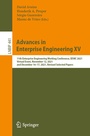 Cover: Advances in Enterprise Engineering XV - Springer