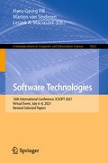 Cover: Software Technologies - Springer