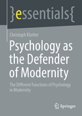 Cover: Psychology as the Defender of Modernity - Springer