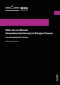 Cover: Mehr als nur Wissen! Kompetenzorientierung im Bologna-Prozess - Georg Olms Verlag