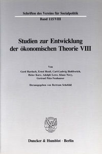 Abbildung von: Deutsche Nationalökonomie in der Zwischenkriegszeit. - Duncker & Humblot