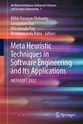 Cover: Meta Heuristic Techniques in Software Engineering and Its Applications - Springer