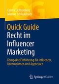 Cover: Quick Guide Recht im Influencer Marketing - Springer Gabler