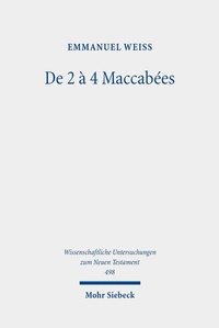 Abbildung von: De 2 à 4 Maccabées - Mohr Siebeck