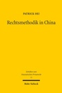 Cover: Rechtsmethodik in China - Mohr Siebeck