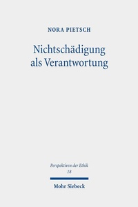 Abbildung von: Nichtschaedigung als Verantwortung - Mohr Siebeck