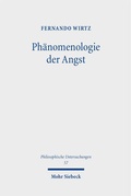 Cover: Ph&auml;nomenologie der Angst - Mohr Siebeck