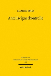 Abbildung von: Anteilseignerkontrolle - Mohr Siebeck