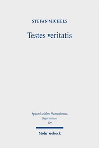 Enlarge image Cover: Testes veritatis - Mohr Siebeck