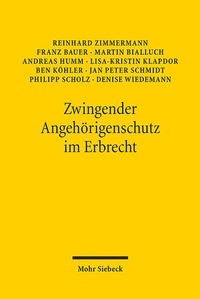 Bild: Zwingender Angehörigenschutz im Erbrecht - Mohr Siebeck
